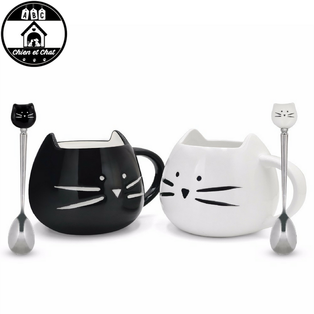 Tasse Mug Chat Cuillere Livraison Gratuite Abc Chien Et Chat