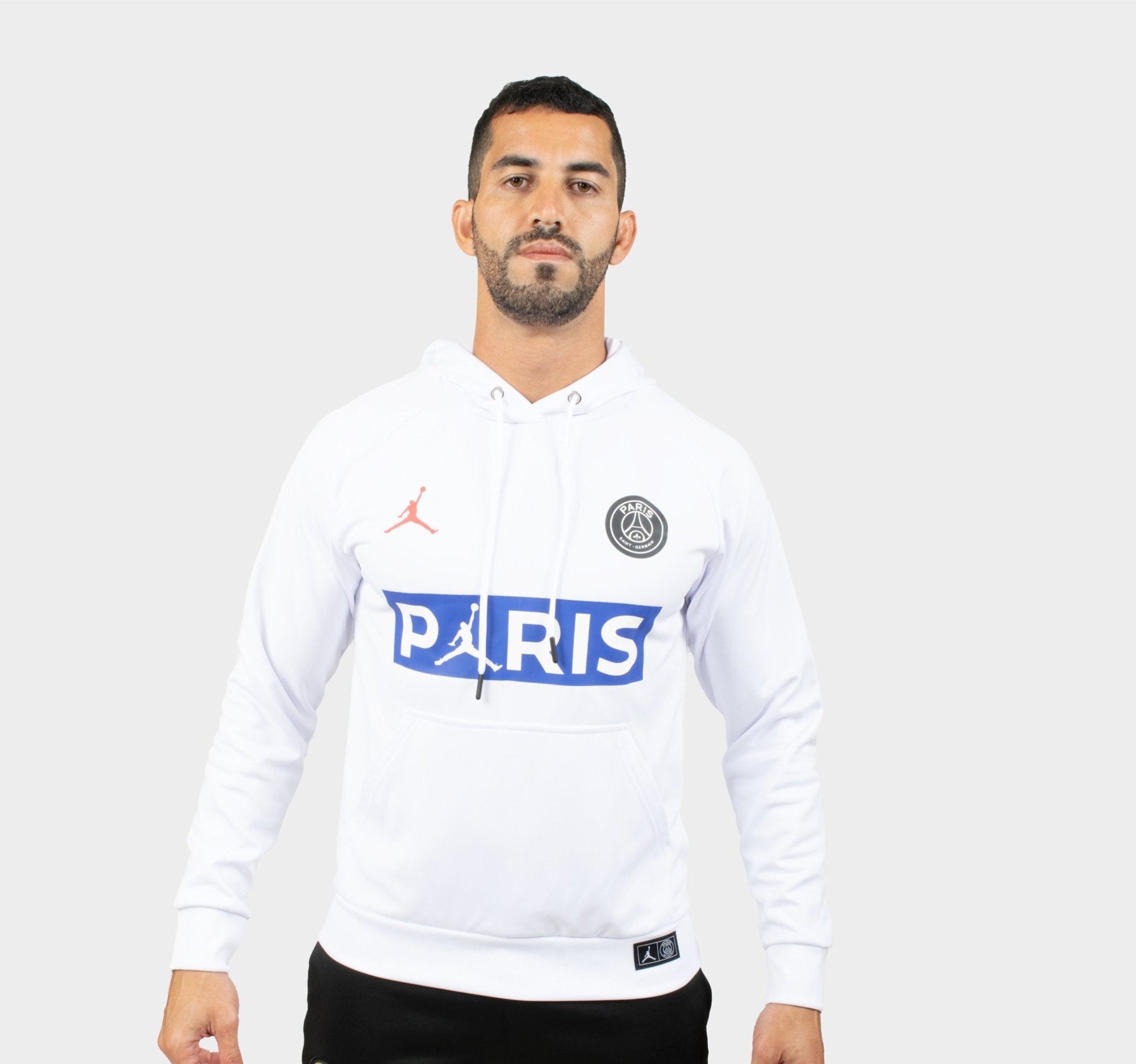 psg white hoodie