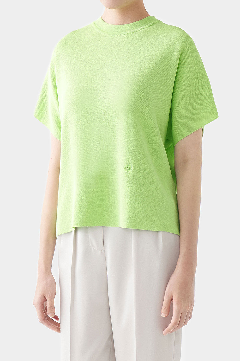 lime green high neck top