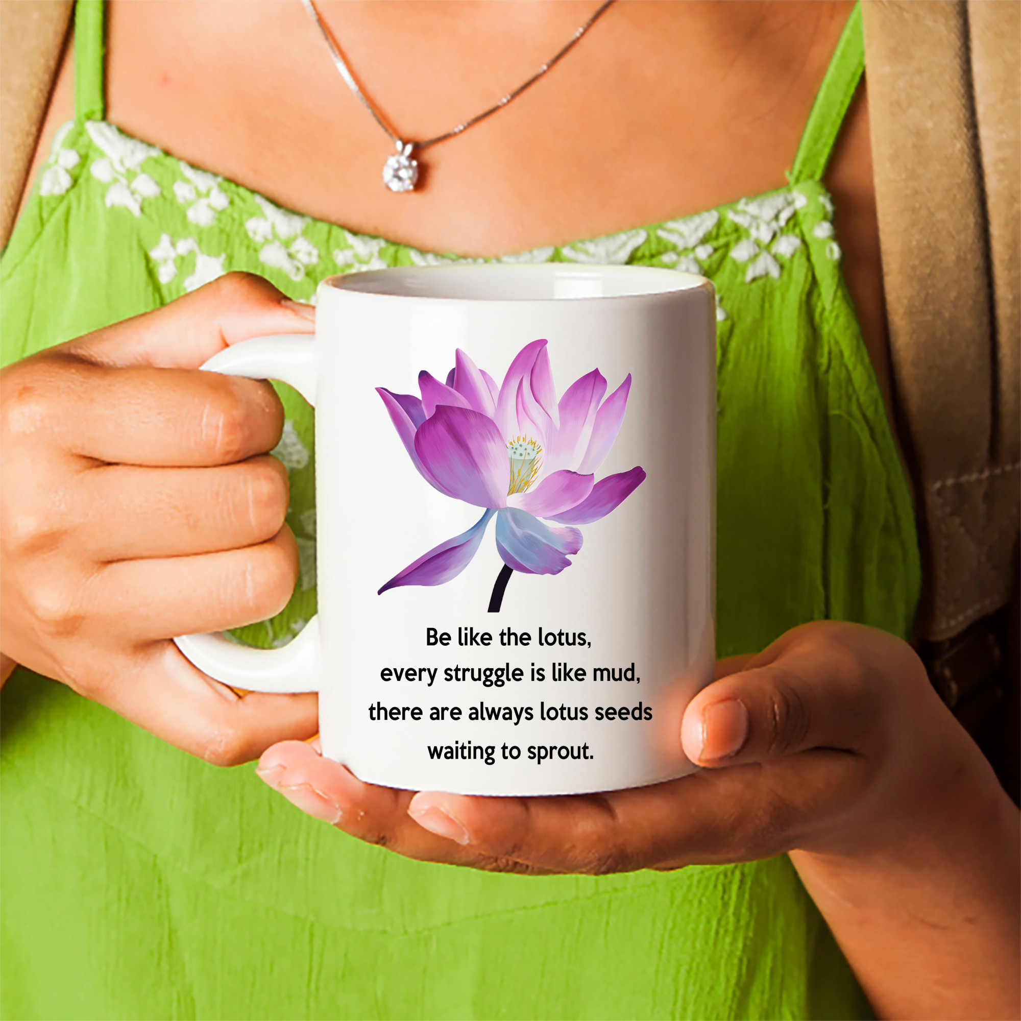 Inspirational Lotus Quote Birthday Gift Handpicked With Love