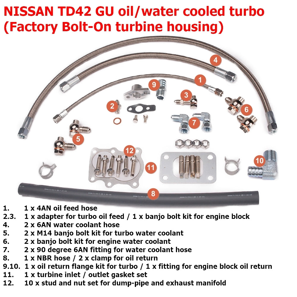 Kinugawa Turbo TD05H-16G 6cmパトロールTD42 GQ GU LOWマウントウォータークーリング – Kinugawa  Turbo Systems