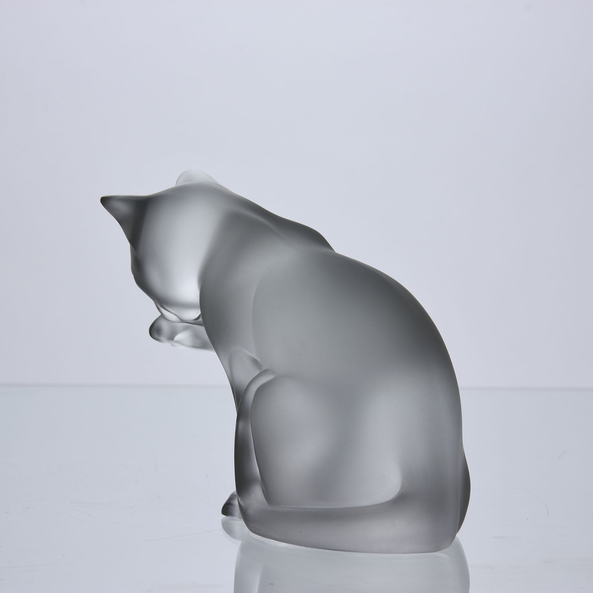 Lalique Cats - Deux Chats Reposé - Hickmet Fine Arts