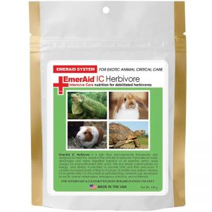 Silver bag of EmerAid IC Herbivore Pet Food