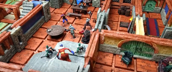 D&D tavern made with TERRAINO tabletop gaming terrain