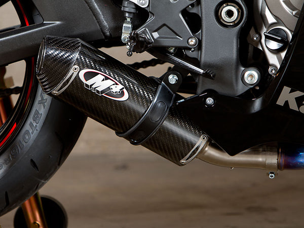 M4 Street Slayer Carbon Slip-on Exhaust '16-'20 Kawasaki ZX10R 