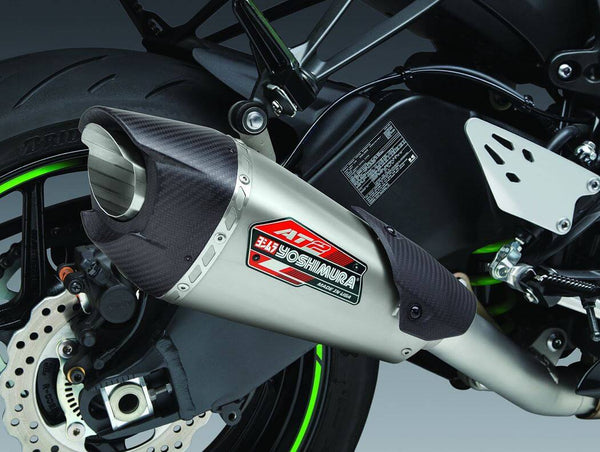 Yoshimura Street ALPHA 3QTR SlipOn Exhaust System'16-'20Kawasaki 