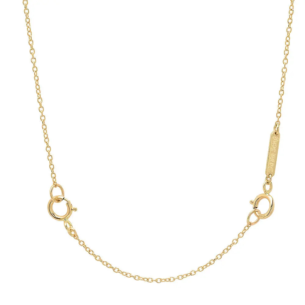 14k Solid Gold 1 inch Chain Extender/ Necklace Extender