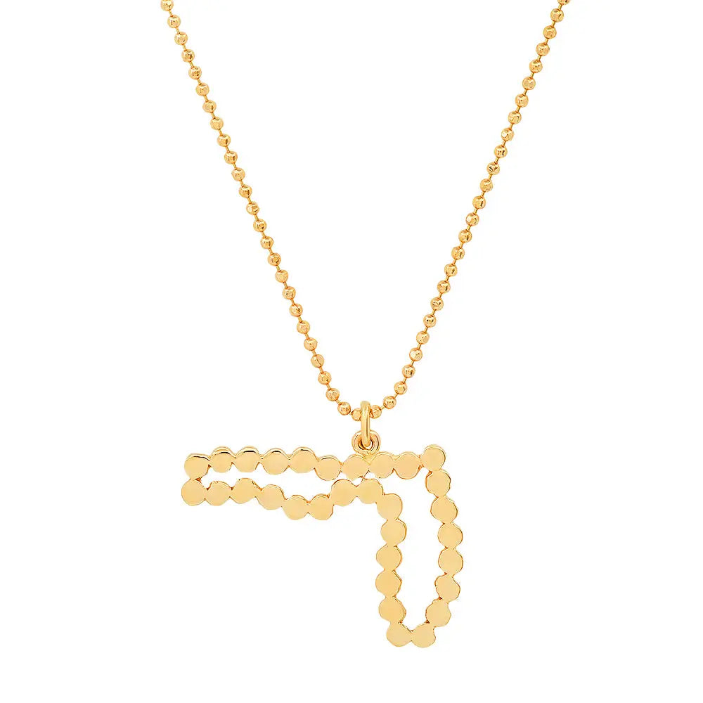 Statement Diamond Initial Necklace – House of K'dor