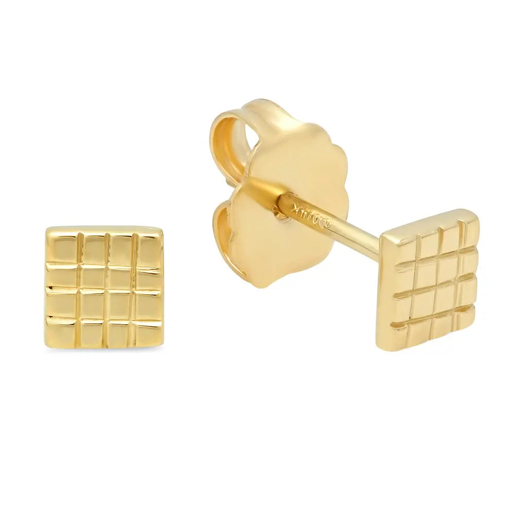 Simple Gold Stud Earrings