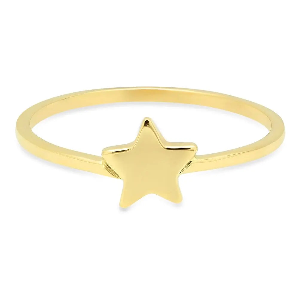 Mini Star Ring Yellow Gold