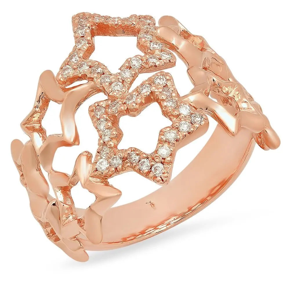 Twinkle Twinkle Stars Diamond Ring | Initial Necklace | Dana Seng ...
