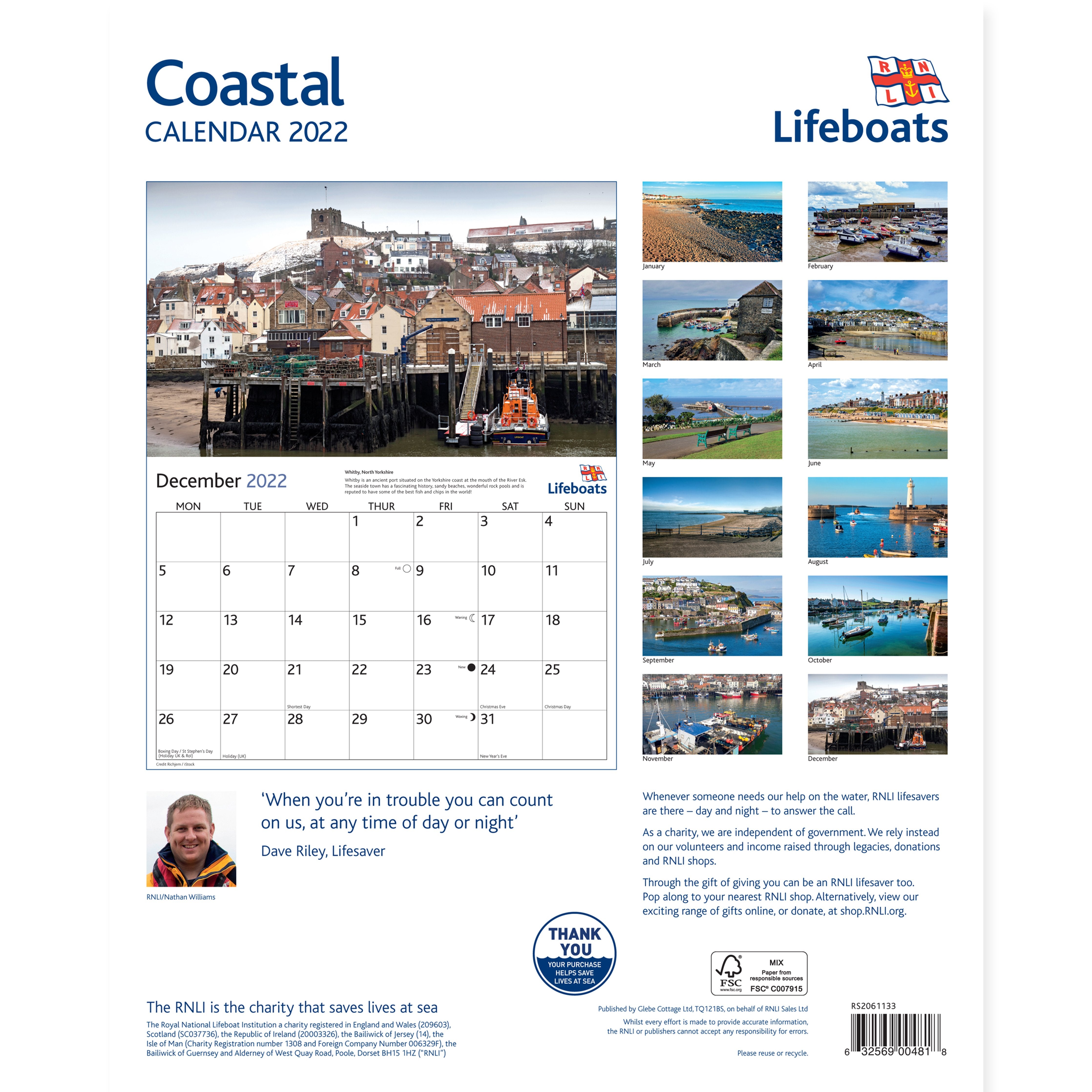 2022 Coastal Calendar | Rnli Shop