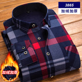 High Quality Mens Shirt Long Sleeve Thicken Warm Shirt Fashion Soft Casual Flannel Shirt Comfortable Plus Size L-4XL Mans Shirt