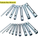 7/10Pcs 8-19mm 6-22mm Metric automotive dice box Wrench key set Tube Bar Spark-Plug Spanner for repair car av steel tool kit