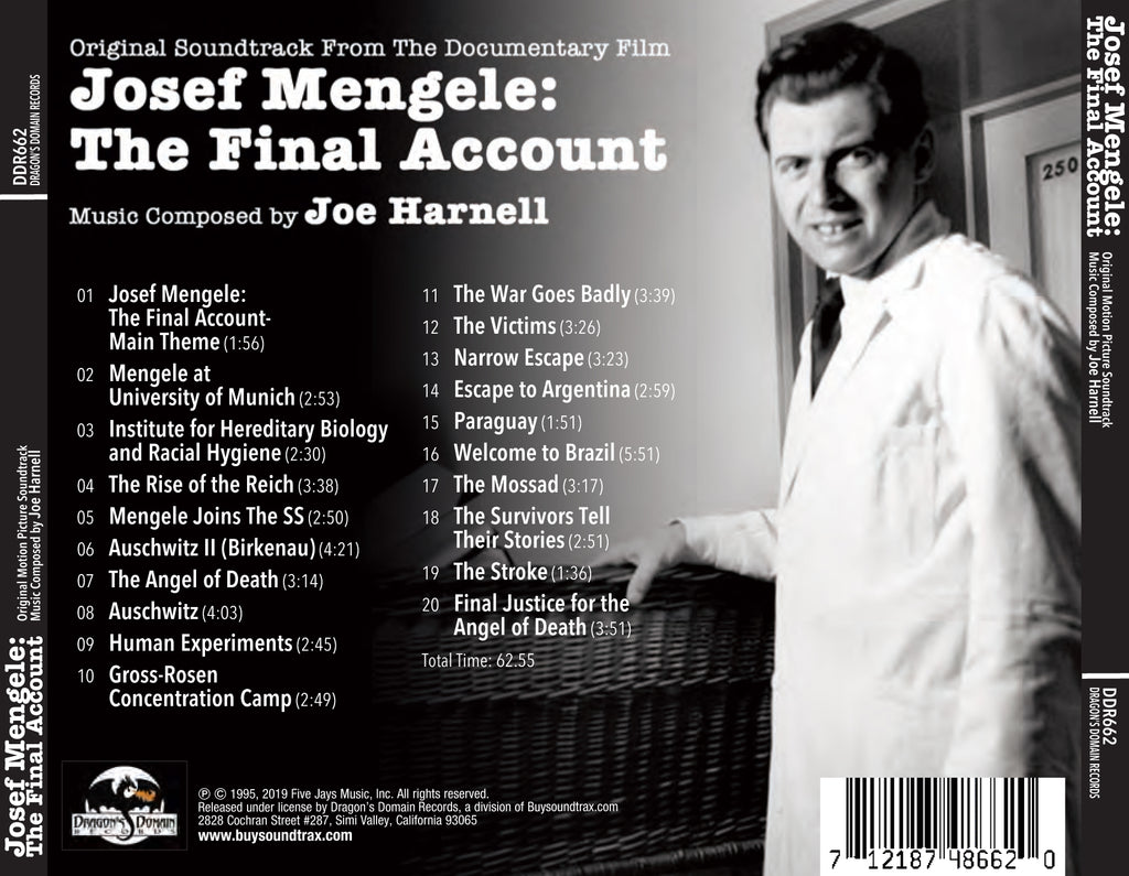 Final account. Книги про Йозефа Менгеле. Harnell, Joe - Josef Mengele: the Final account o.s.t. [CD].