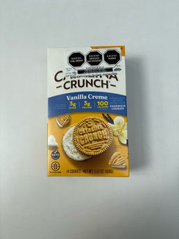 Catalina Crunch - Galleta de Harina Vegetal Rellenas Sabor Vainilla 168 gr