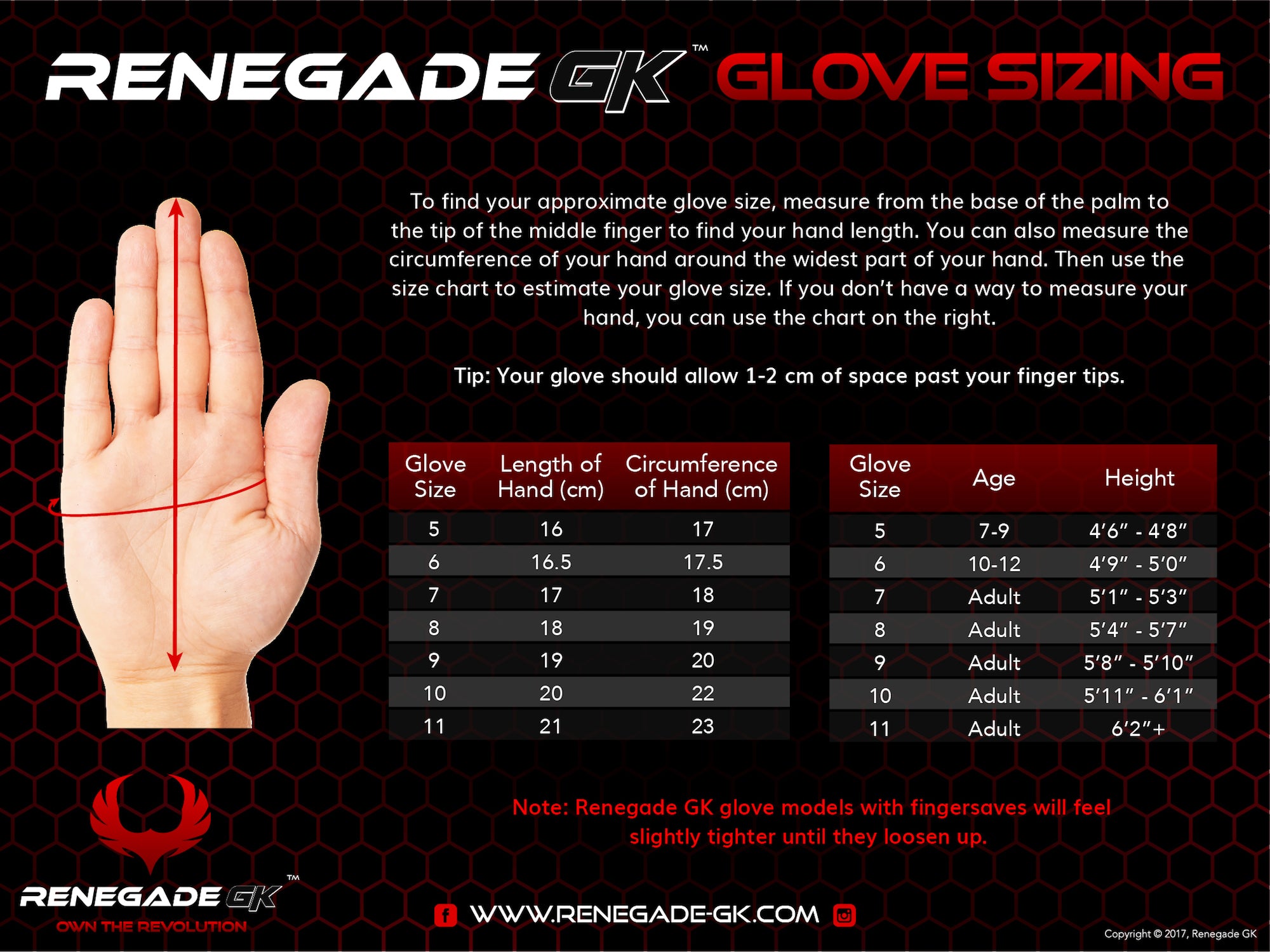 Adidas Goalie Glove Size Chart