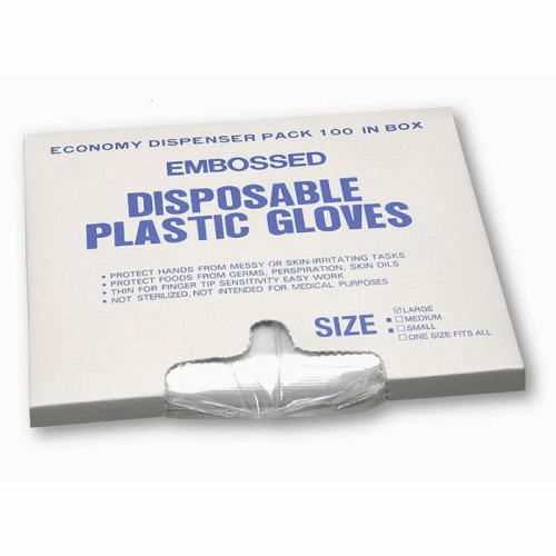 box of plastic gloves