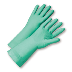 green nitrile gloves