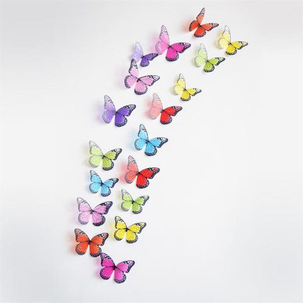 Butterfly Stickers 18pcs Lot Pvc Removable Wall Decor Art