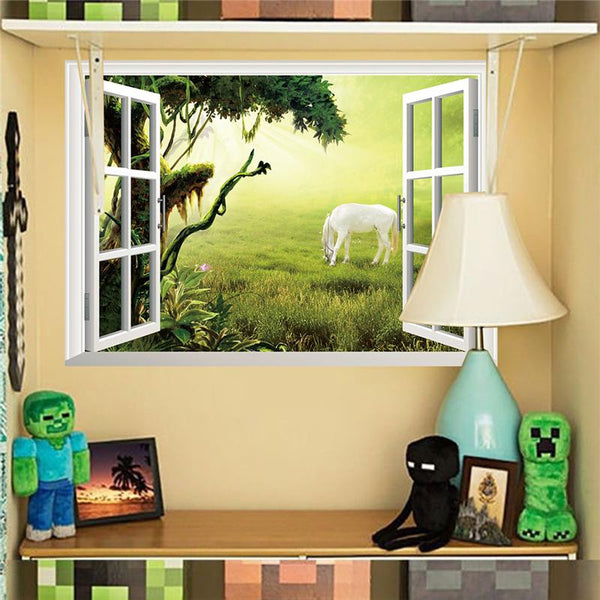 Fantastic Fairytale Dream Windows Wall Stickers Living