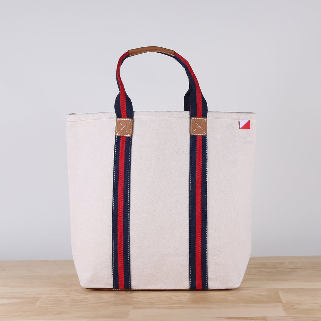 Custom Canvas Color Stripe Tote Bag - Say goodbye to boring totes!