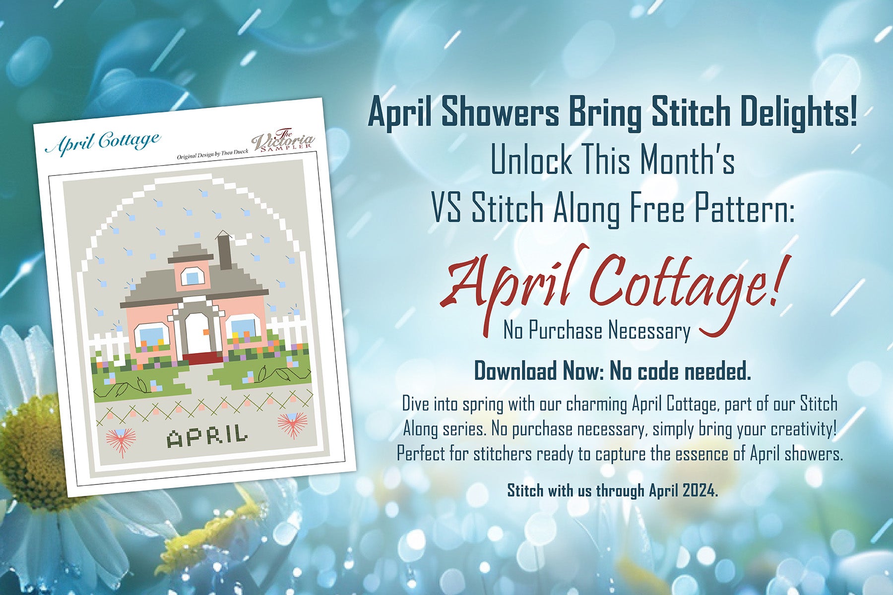 April Stitch Along Pattern Promo