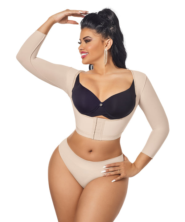 Forma Tu Cuerpo, Faja Colombiana, Knee Bodysuit, Abdomen Control & Butt  Lifter. Waist Definition 3 Hooks-4XS Beige (O-025) at  Women's  Clothing store