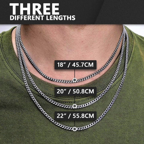 Sizing Charts Mens Necklace Chains Twistedpendant