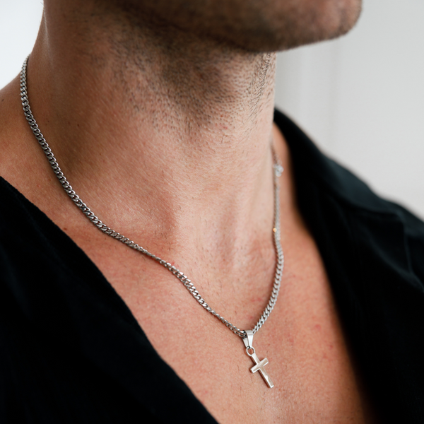 Mini Sterling Silver Cross Necklace By Hersey Silversmiths |  notonthehighstreet.com
