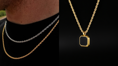 rope chain necklace for men