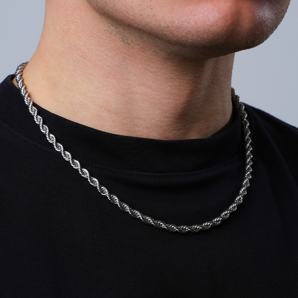 Men’s Gold Rope Chain Necklace - Chain by Twistedpendant 18 / 18K Gold