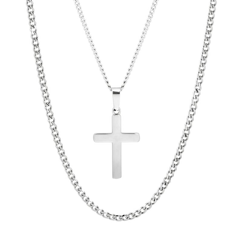 Jewellery Gift Sets - Cross Set - Mens Necklace | Twistedpendant