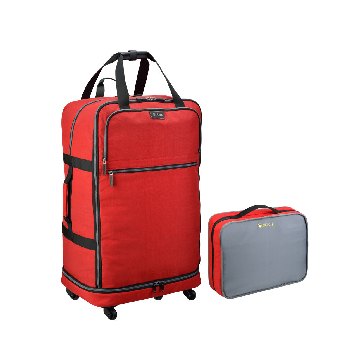 foldable spinner luggage