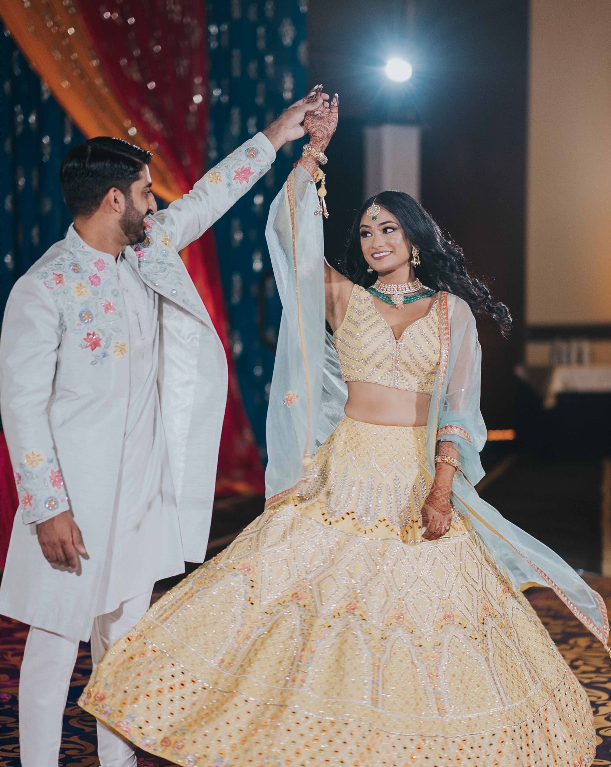 File under: Dream Sangeet ✨ Hema & Gulaab's Sangeet + Garba had us feeling  like we're in a Bollywood movie, complete with all the... | Instagram