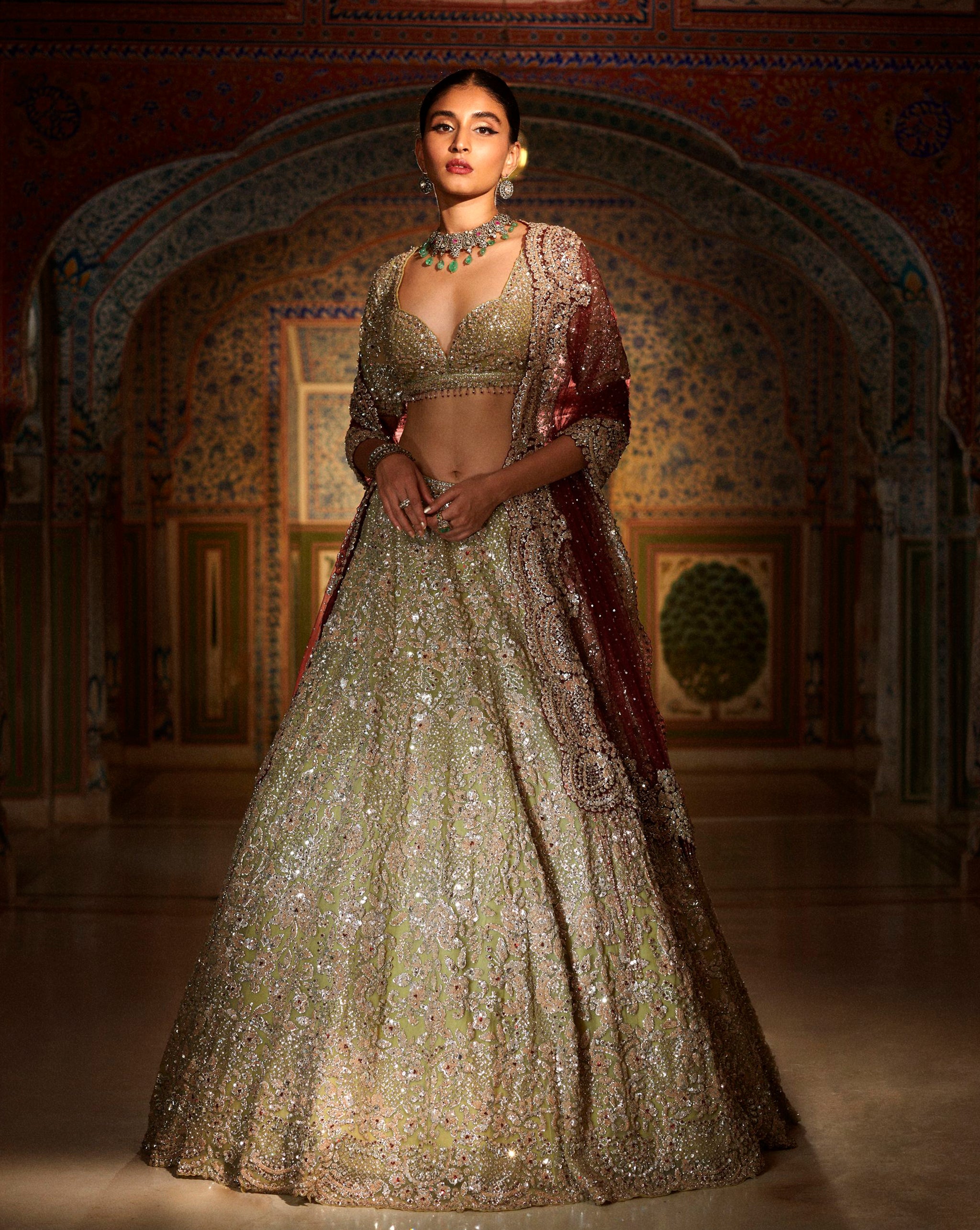 35+ Sabyasachi Velvet Lehengas For Winter Weddings That'll Keep You Warm &  Comfy! | WeddingBazaar