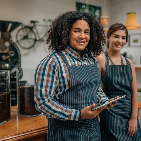 Picture of Roastery Workers Looking at viewer, smiling