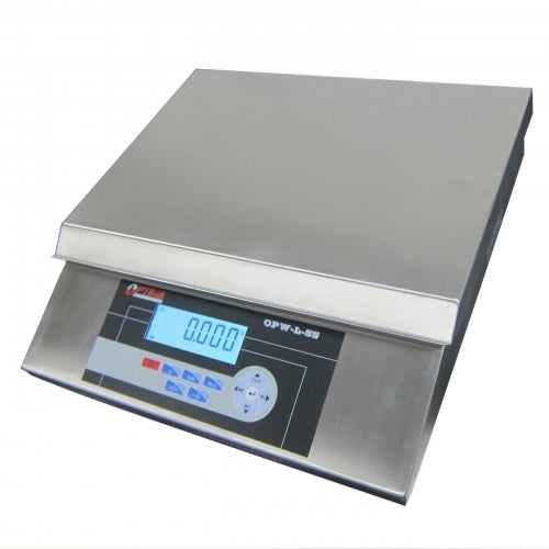 Optima 915 Series NTEP Stainless Steel Bench Digital Scale w/ LCD Display  500lb x 0.1lb 24 x 24