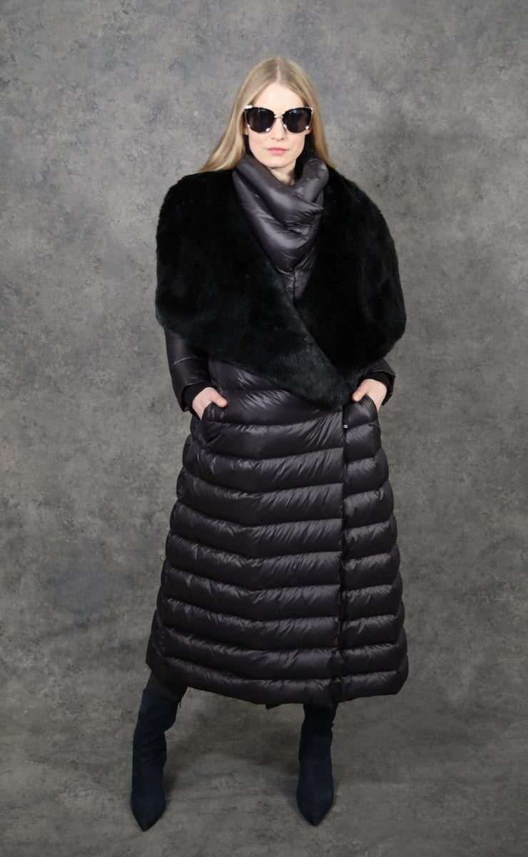 Maxi Puf-Fur, Sper Warm Down Coat by the Eight Senses – The Eight Senses®