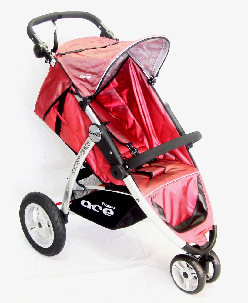 red jogger stroller