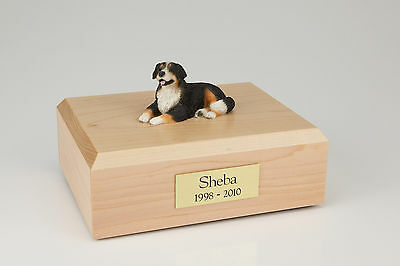 Bernese Mountain Dog Pet Funeral Cremation Urn Avail in 3 Diff Colors & 4 Sizes