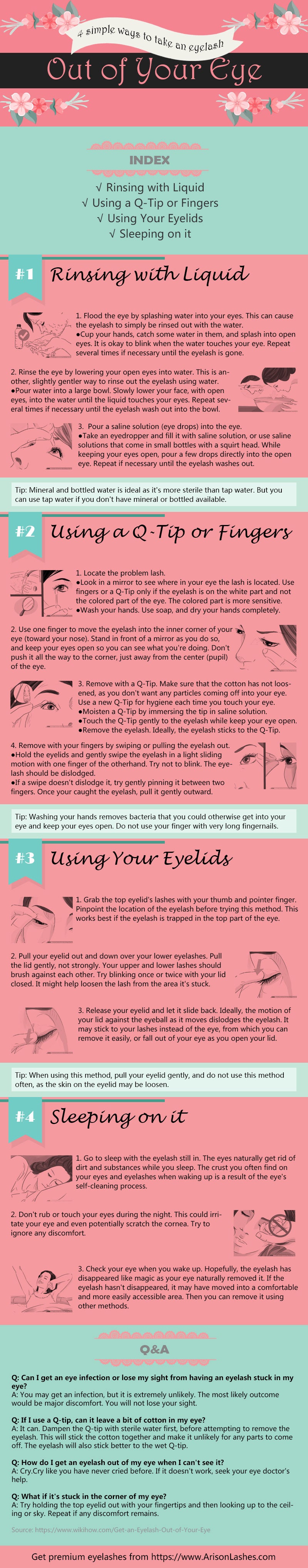 4 Simple Ways to Take An Eyelash Out of Your Eye