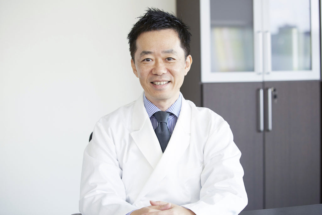 Takayuki Mori, the pharmacist behind the Bijun hyaluronic acid supplement tablets.