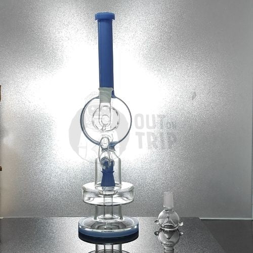 16 INCH GLASS BONG WITH DONUT PERCOLATOR RECYCLE