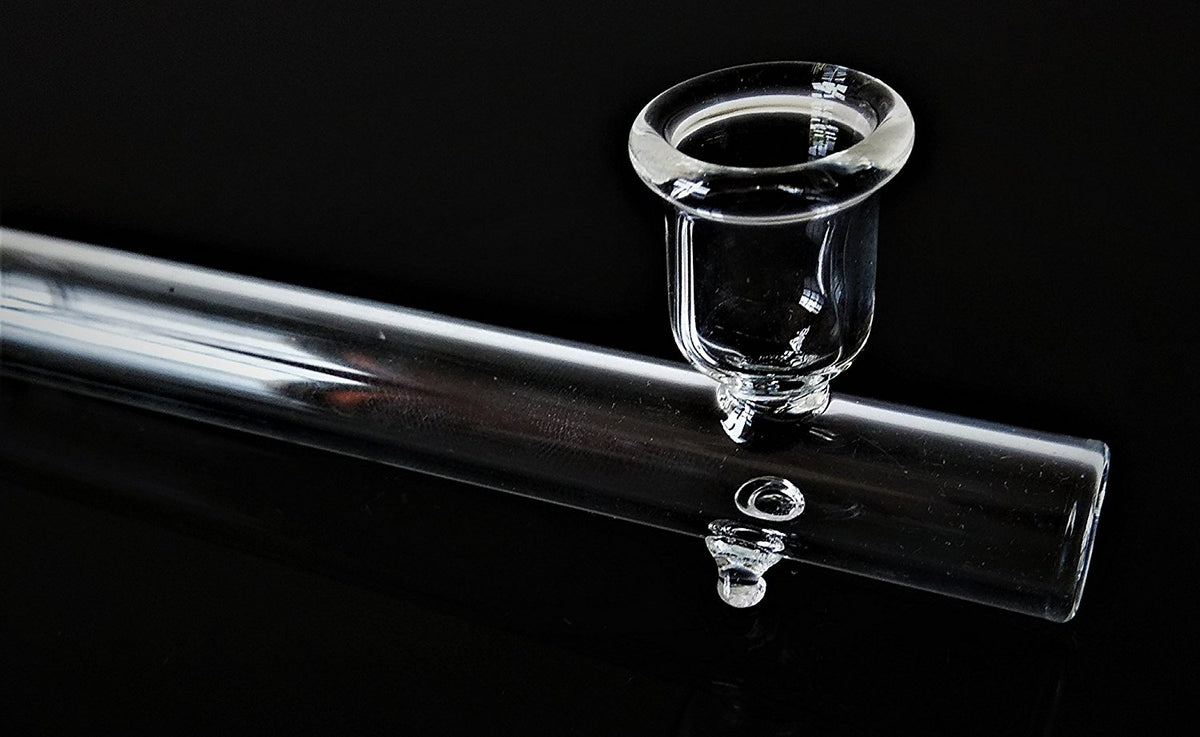 Buy Handmade Clear Glass Smoking Pipe Chillum 5 Inch | OutonTrip.com