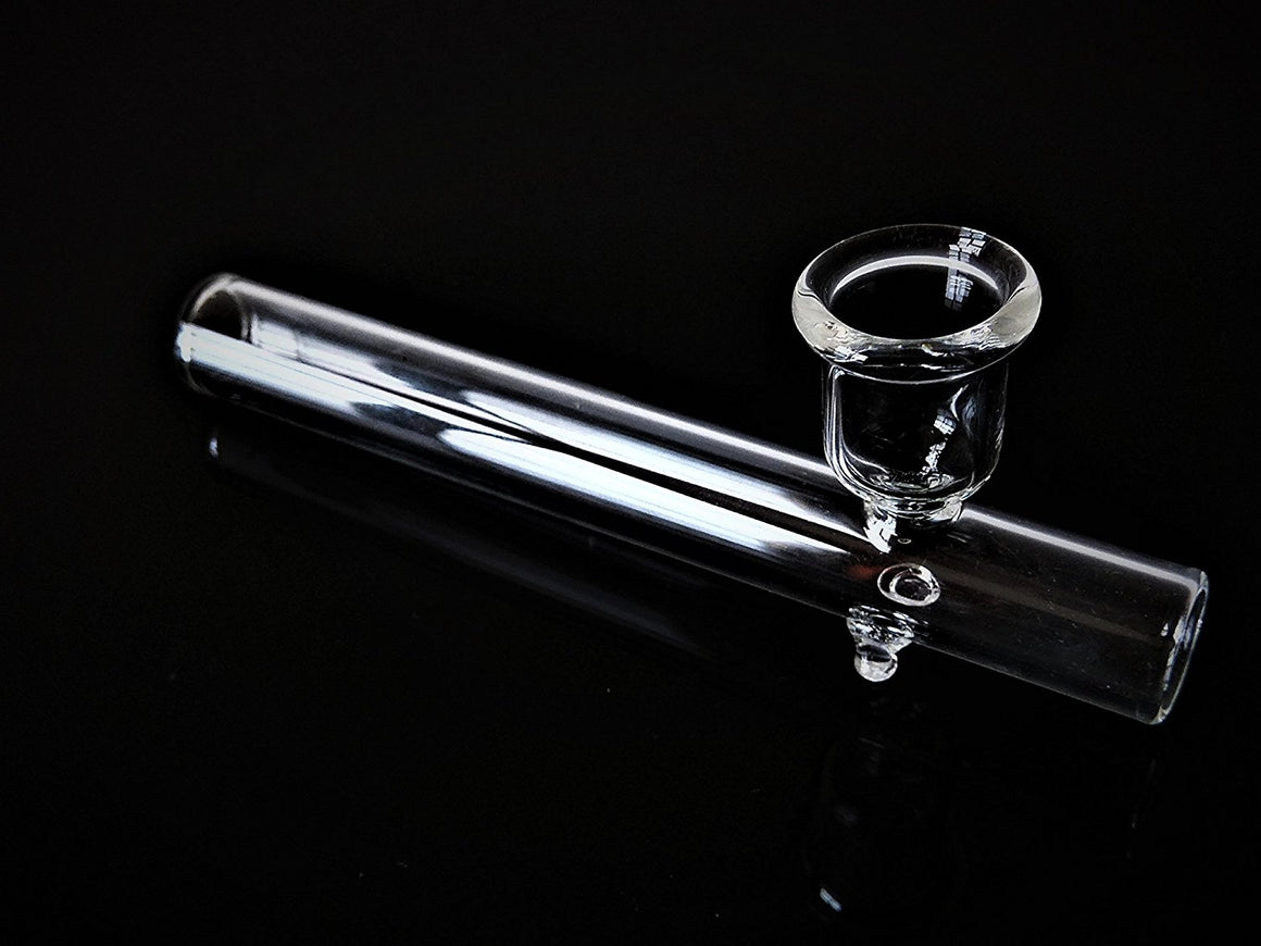 Buy Handmade Clear Glass Smoking Pipe Chillum 5 Inch