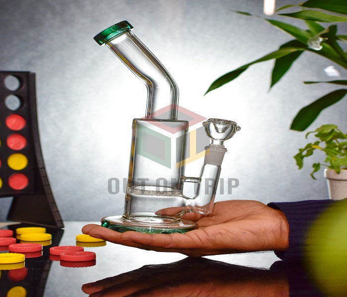 1pc Fancy Glass Water Pipe With Honeycomb Percolator