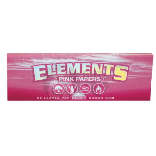 ELEMENTS PINK King Size Slim Rolling Papers, PU=50 pcs