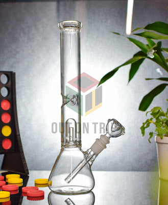 14 Inch Red Ice Catcher Luxury Design Inline Perc Bong