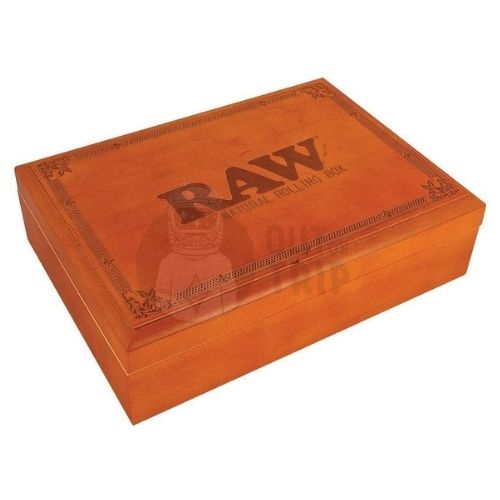 HB Raw Authentic Cache Mini Box - Wooden Stash Box with Tray (1 Count)